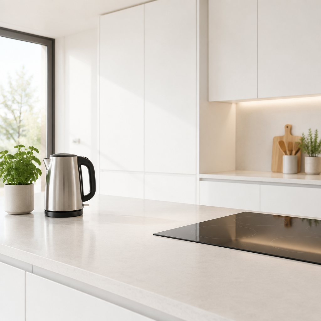 Electrodomésticos y Cocina: cocina moderna luminosa