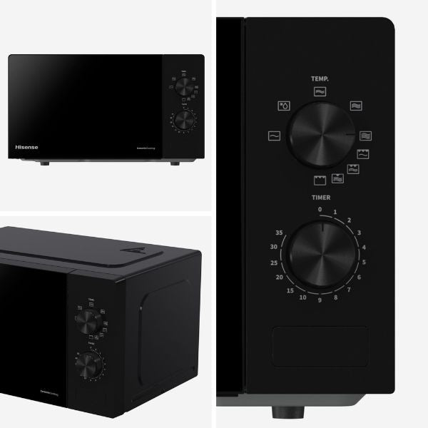 Microondas Hisense H20MOBP1G 20L con Grill Negro - TU-ULTIMO-CLIC