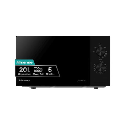 Microondas Hisense H20MOBP1G 20L con Grill Negro - TU-ULTIMO-CLIC