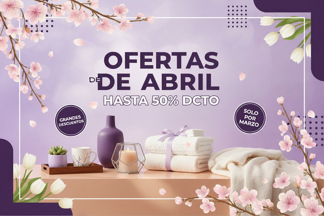 Ofertas de Abril - Banner con texto