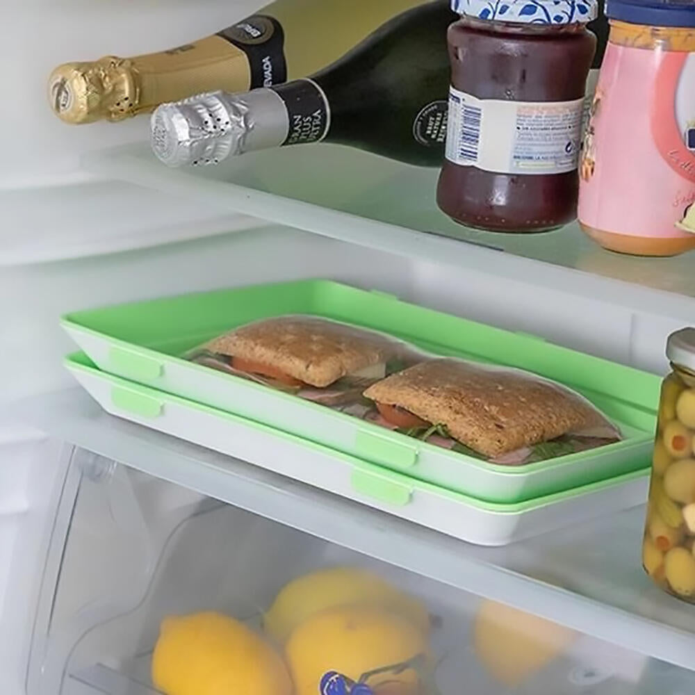 Pack 9 Bandejas Envasado Semi Vacío - Conservación Alimentos Apilable - TU ULTIMO CLIC