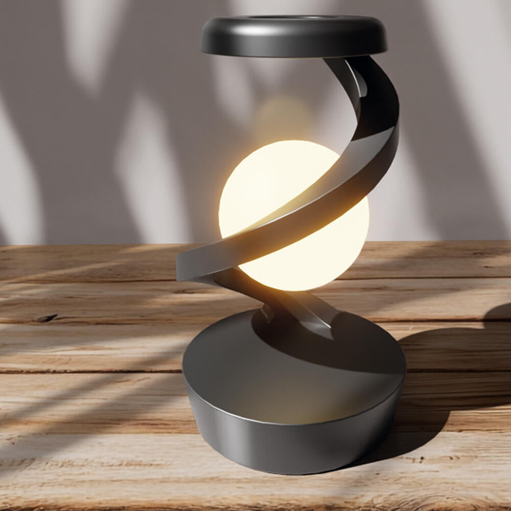 Lámpara de Luna LED - Bola Levitante 3D con Cargador Inalámbrico - TU ULTIMO CLIC