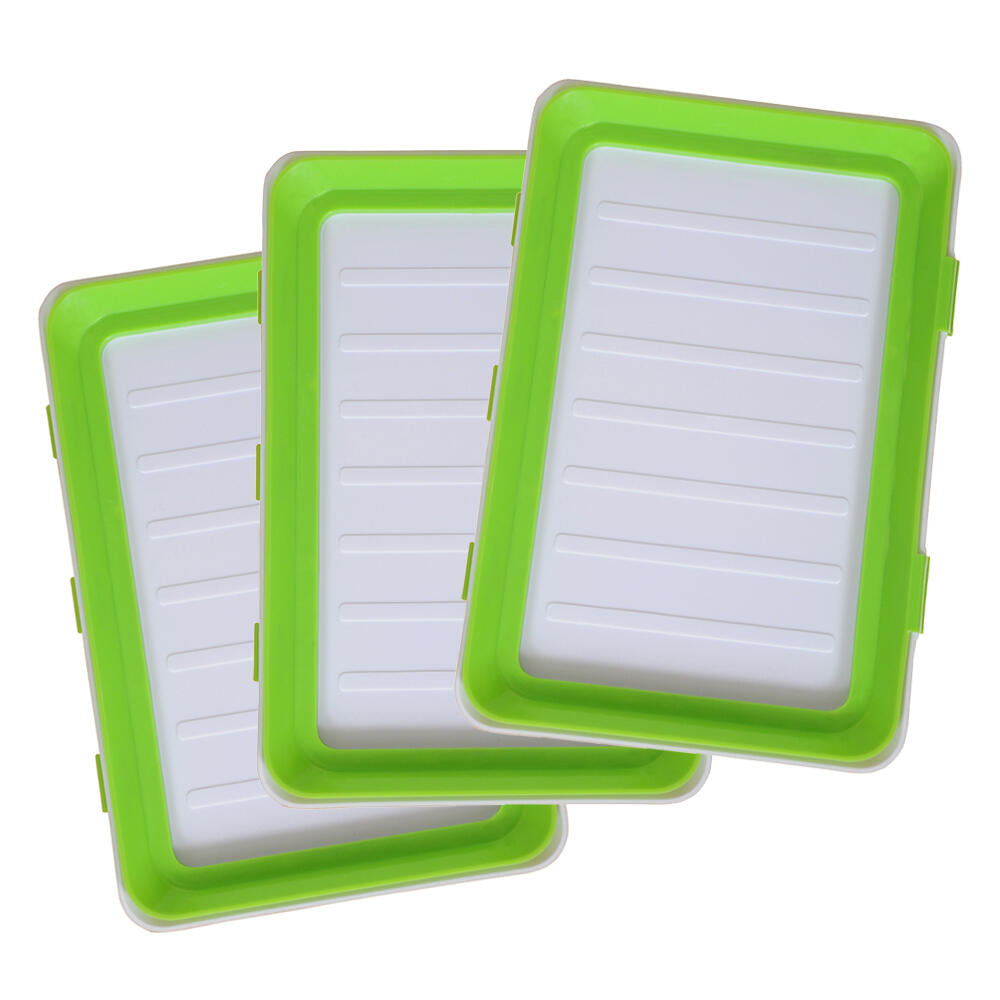 Pack 9 Bandejas Envasado Semi Vacío - Conservación Alimentos Apilable - TU ULTIMO CLIC