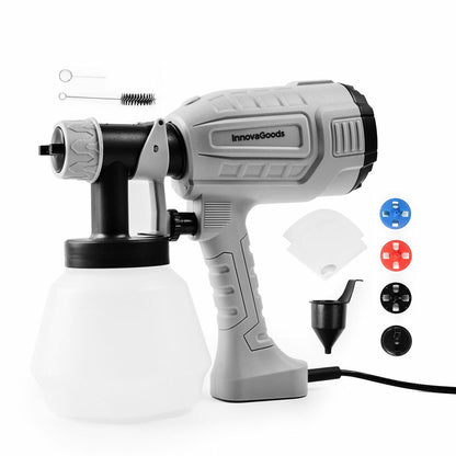 Pistola de Pintura Eléctrica HVLP Spraint InnovaGoods 500W 1L Profesional - TU-ULTIMO-CLIC